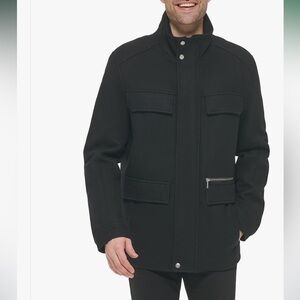 Cole Haan Men's Black Wool Field Jacket